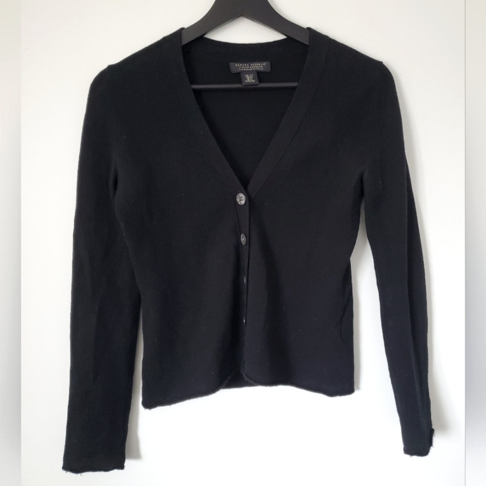 Banana Republic 100% cashmere Women's Black button up cardigan size XS